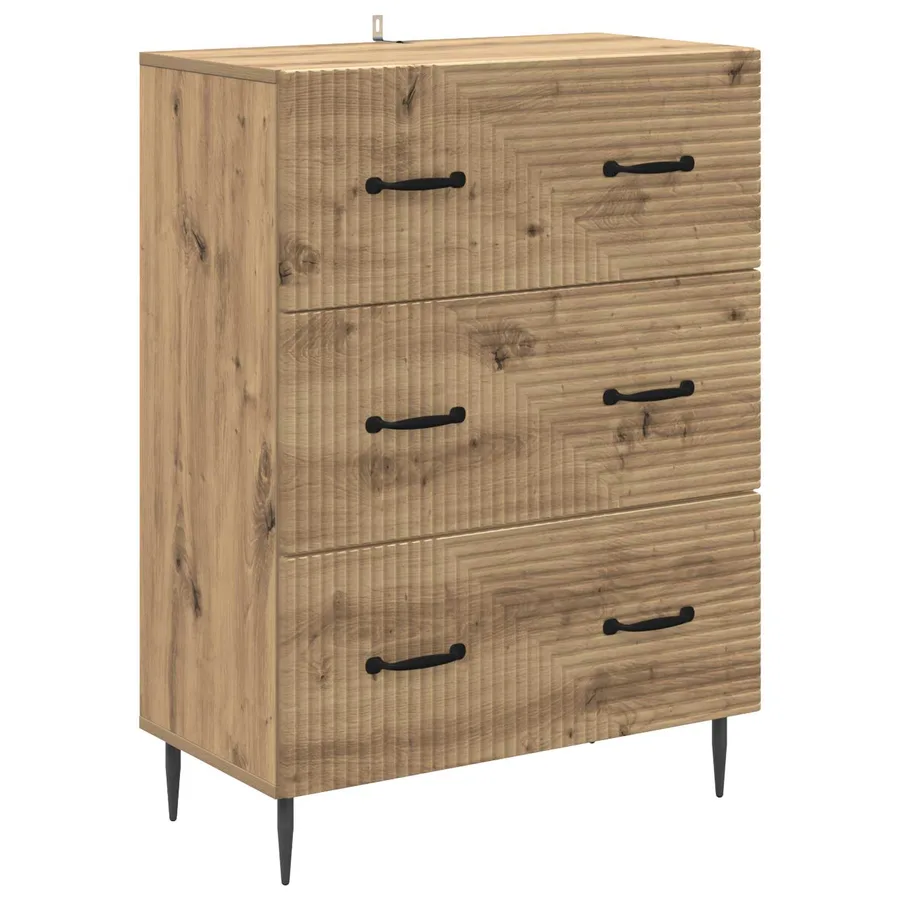 Armoire à tiroirs 66 x 34,5 x 89,5 cm Bois d'ingénierie - 2