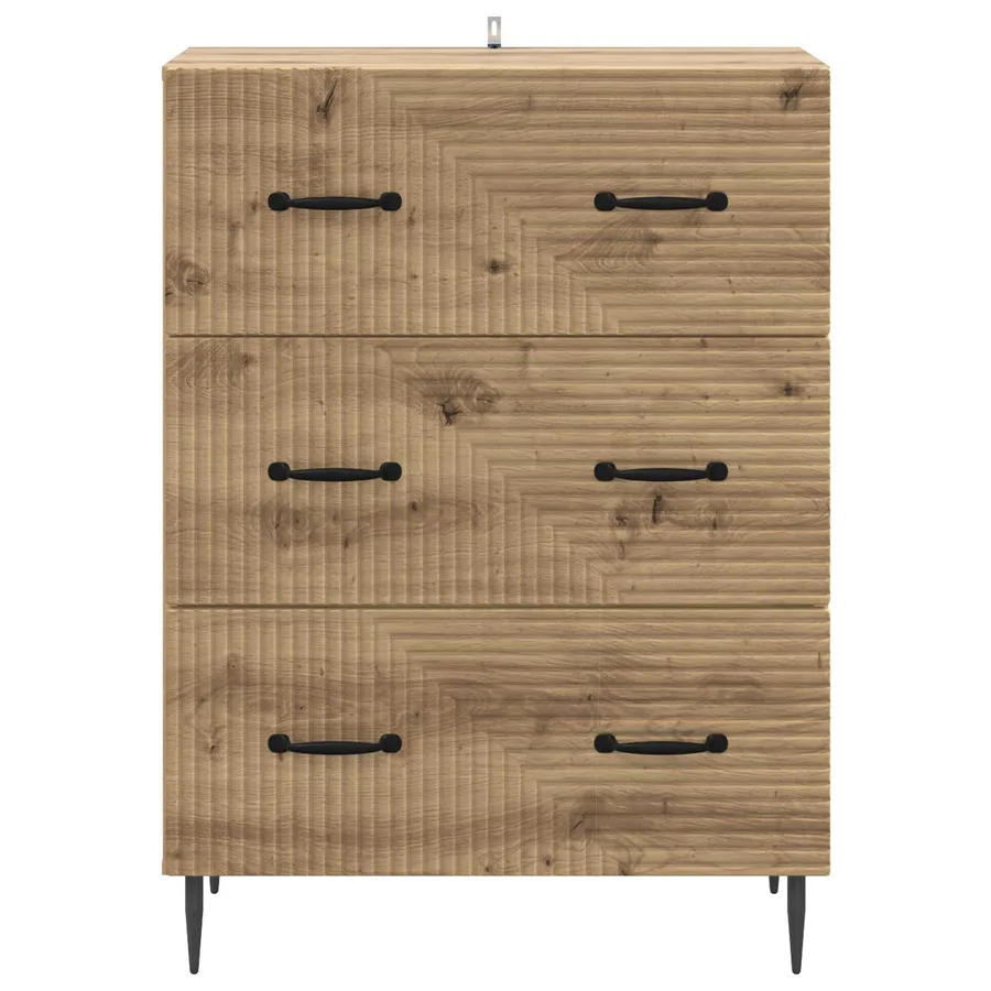 Armoire à tiroirs 66 x 34,5 x 89,5 cm Bois d'ingénierie - 6