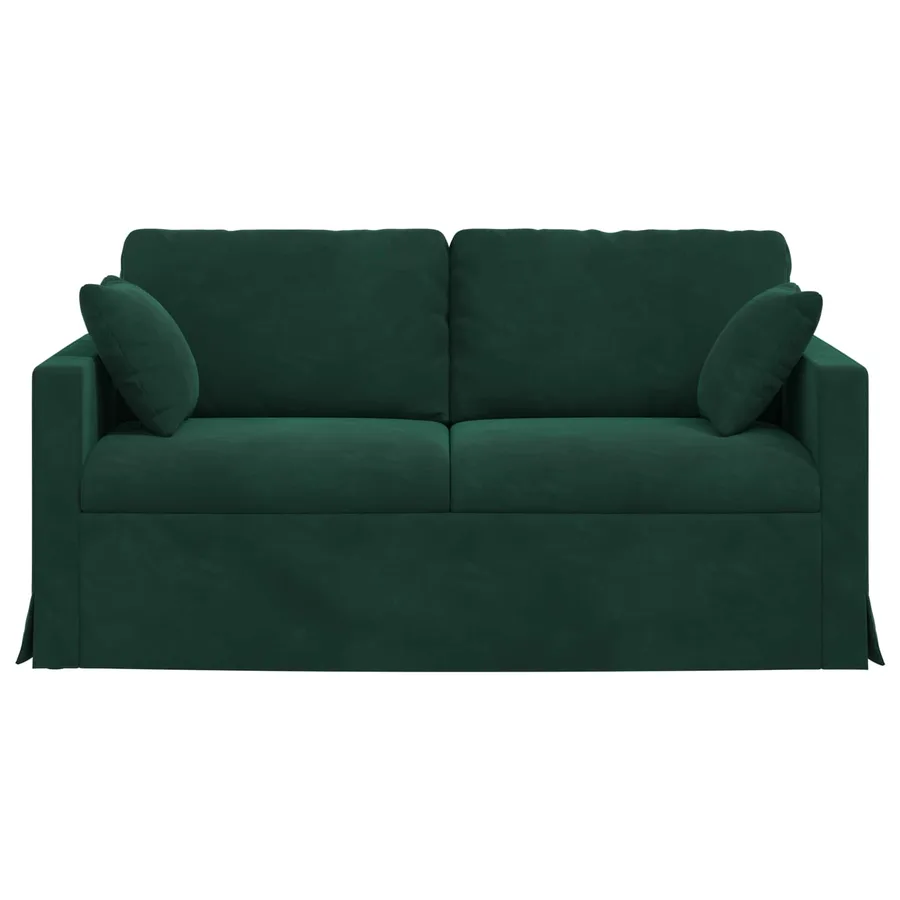 Canapé Vert foncé 158 x 78 x 80 cm Velours - 4