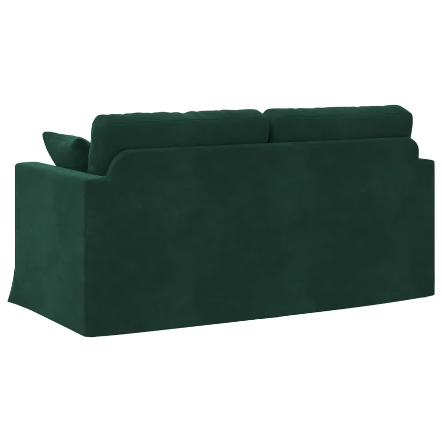 Canapé Vert foncé 158 x 78 x 80 cm Velours - 6
