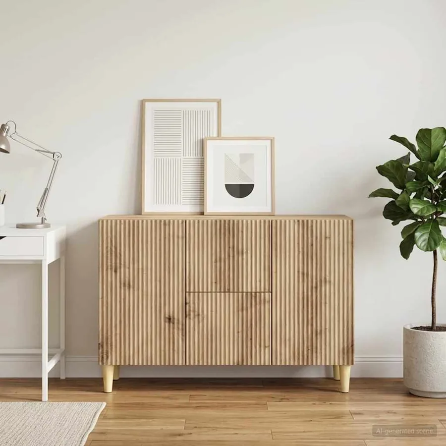 Buffet Chêne artisanal 89 x 34,5 x 60 cm Bois d'ingénierie