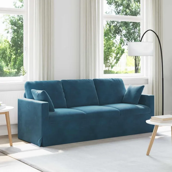 Canapé Bleu 198 x 78 x 80 cm Velours