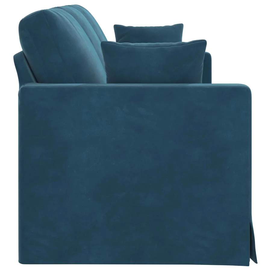 Canapé Bleu 198 x 78 x 80 cm Velours - 5