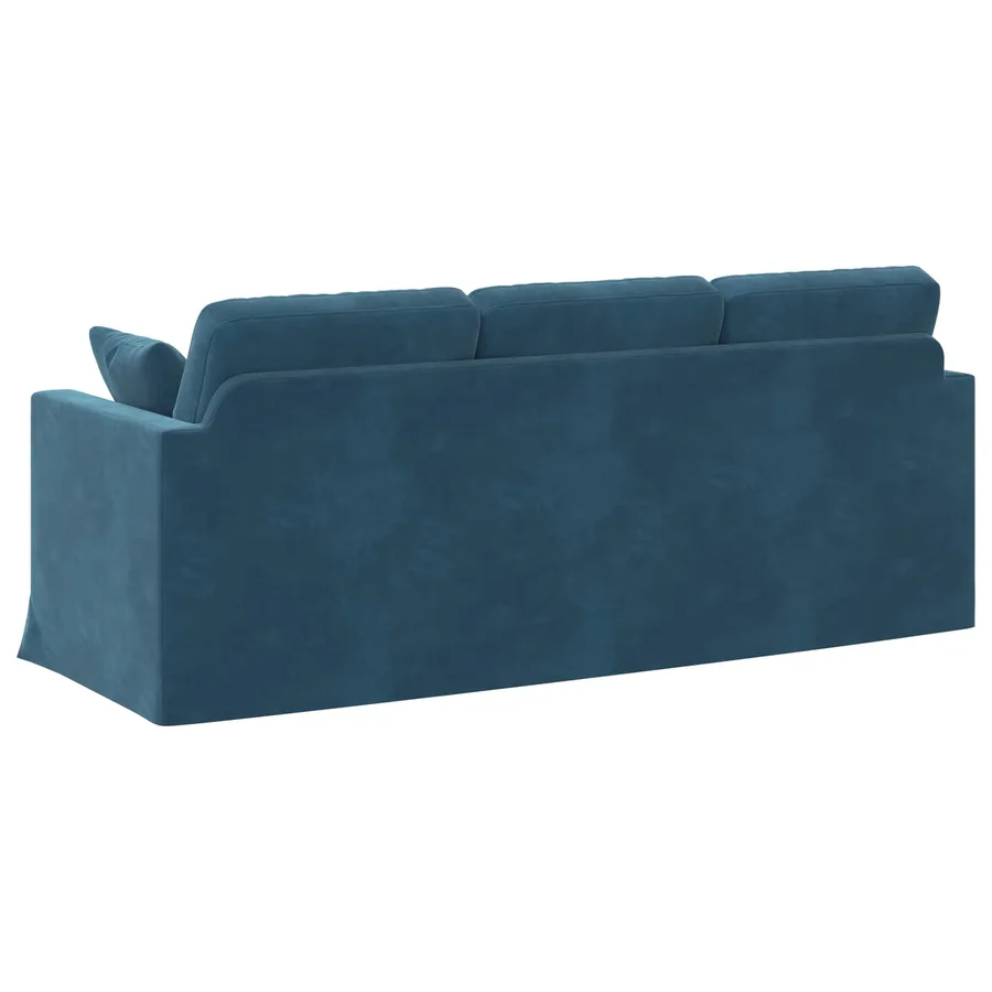 Canapé Bleu 198 x 78 x 80 cm Velours - 6
