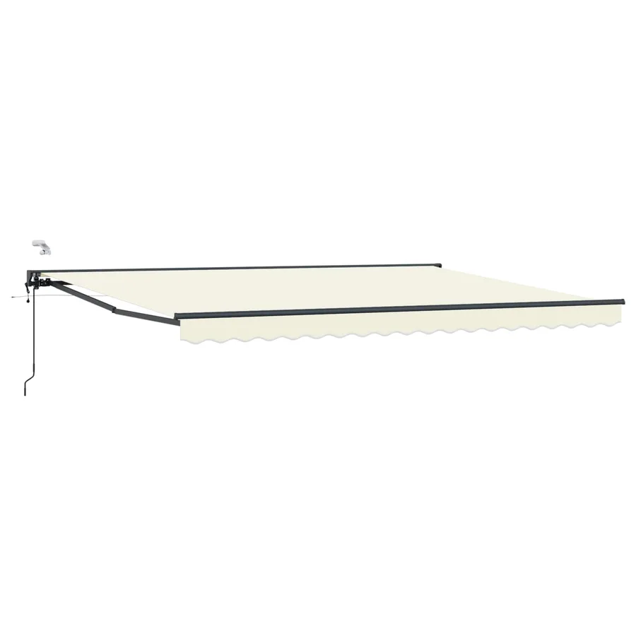 Auvent rétractable électrique Crème et Anthracite 4 x 2 m - 2
