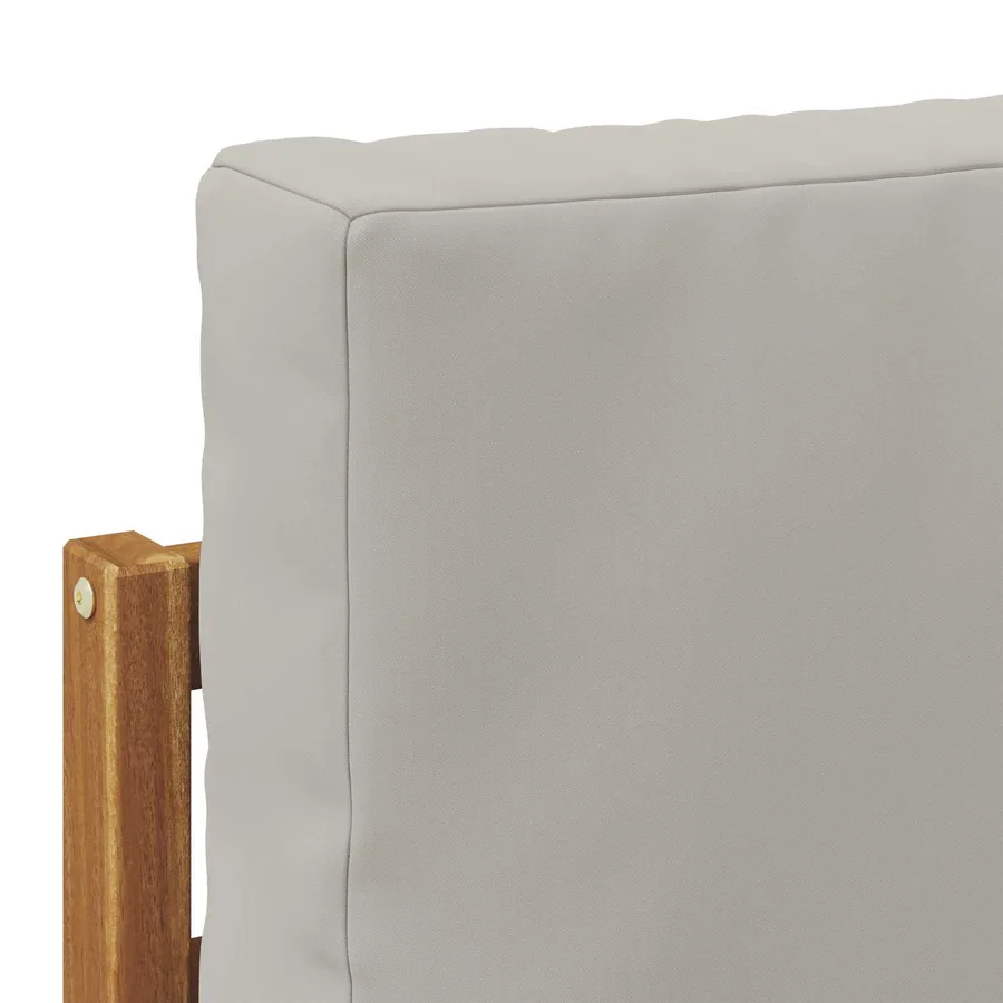 Ensemble de canapé d'angle 6 pcs Gris Naturel et Clair - 6