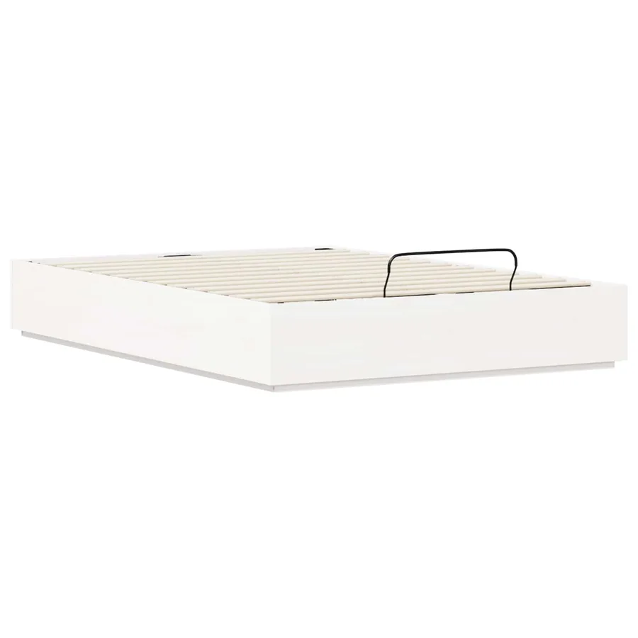 Cadre de lit ottoman avec rangement Blanc 135 x 190 cm - 6