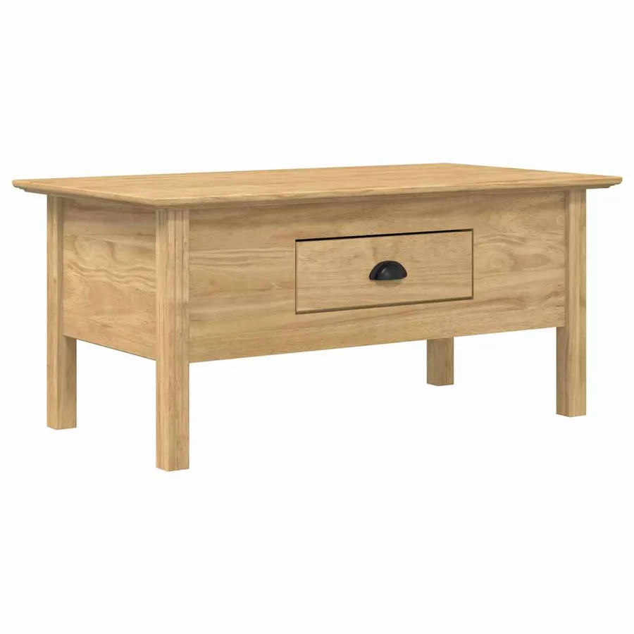 Table basse avec tiroir BODO Marron miel 100 x 55 x 45,8 cm - 2
