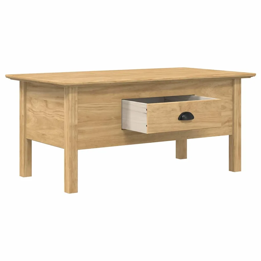 Table basse avec tiroir BODO Marron miel 100 x 55 x 45,8 cm - 3