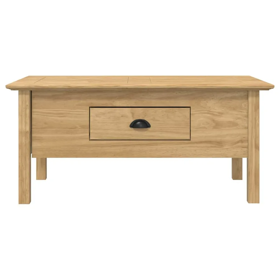 Table basse avec tiroir BODO Marron miel 100 x 55 x 45,8 cm - 4