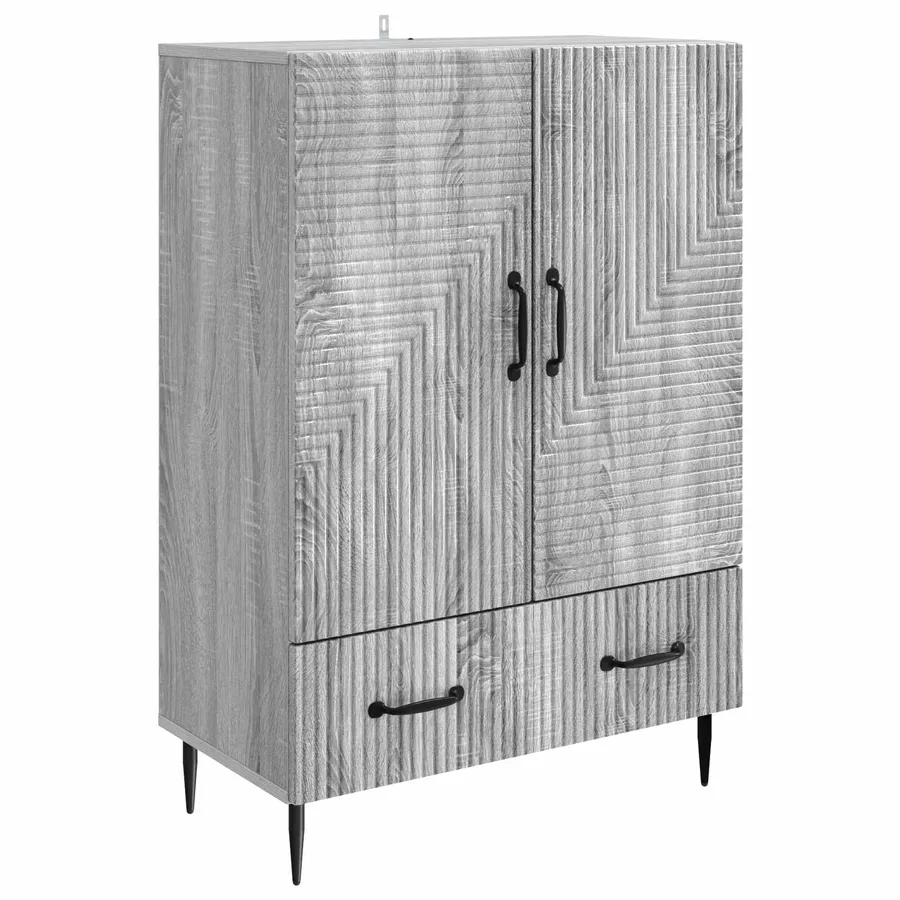 Buffet Sonoma gris 66 x 34,5 x 95 cm Bois d'ingénierie - 2