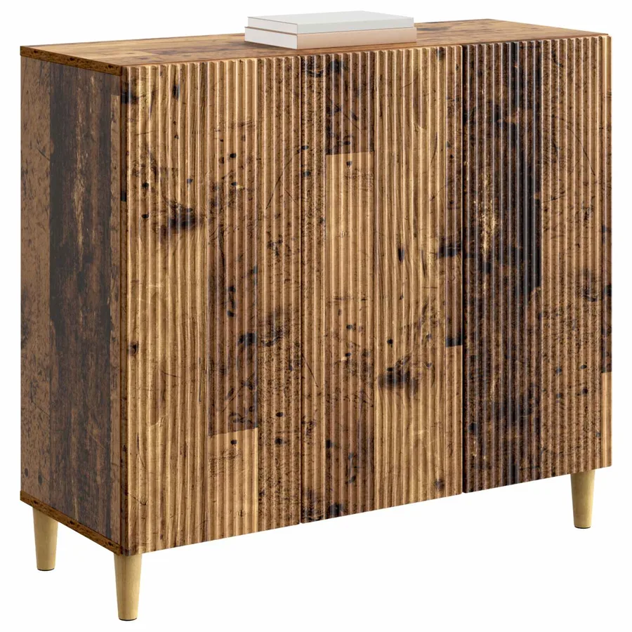Buffet Bois ancien 89 x 34,5 x 80 cm Bois d'ingénierie - 3