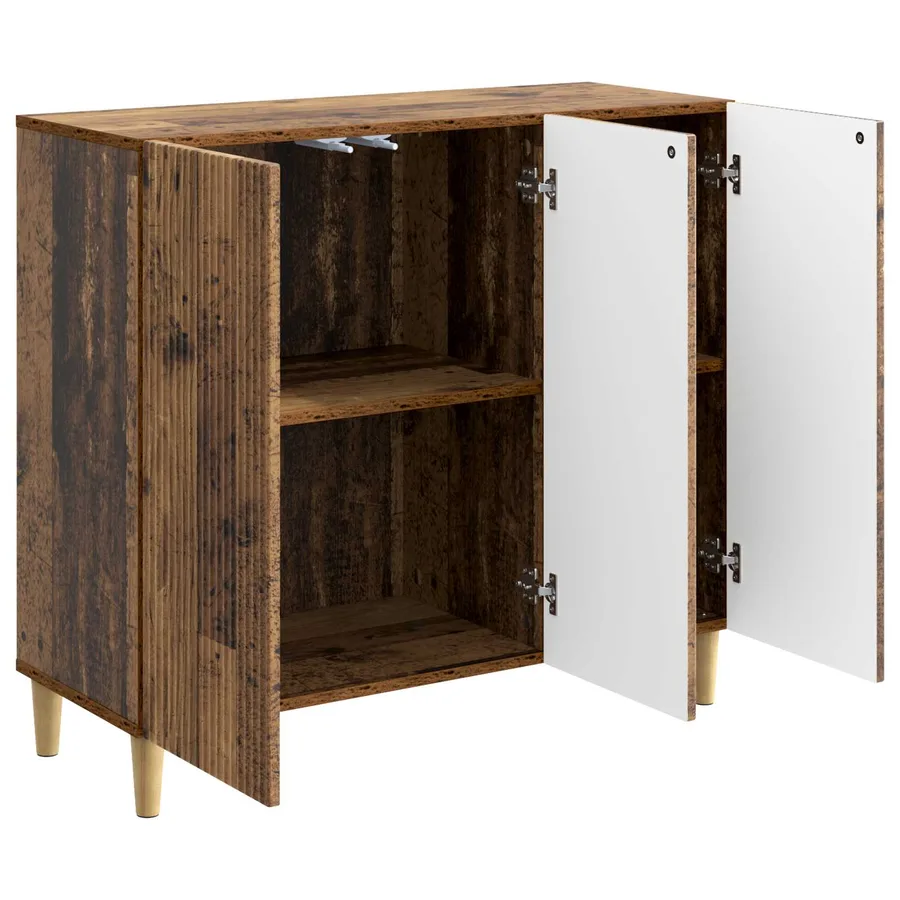 Buffet Bois ancien 89 x 34,5 x 80 cm Bois d'ingénierie - 5