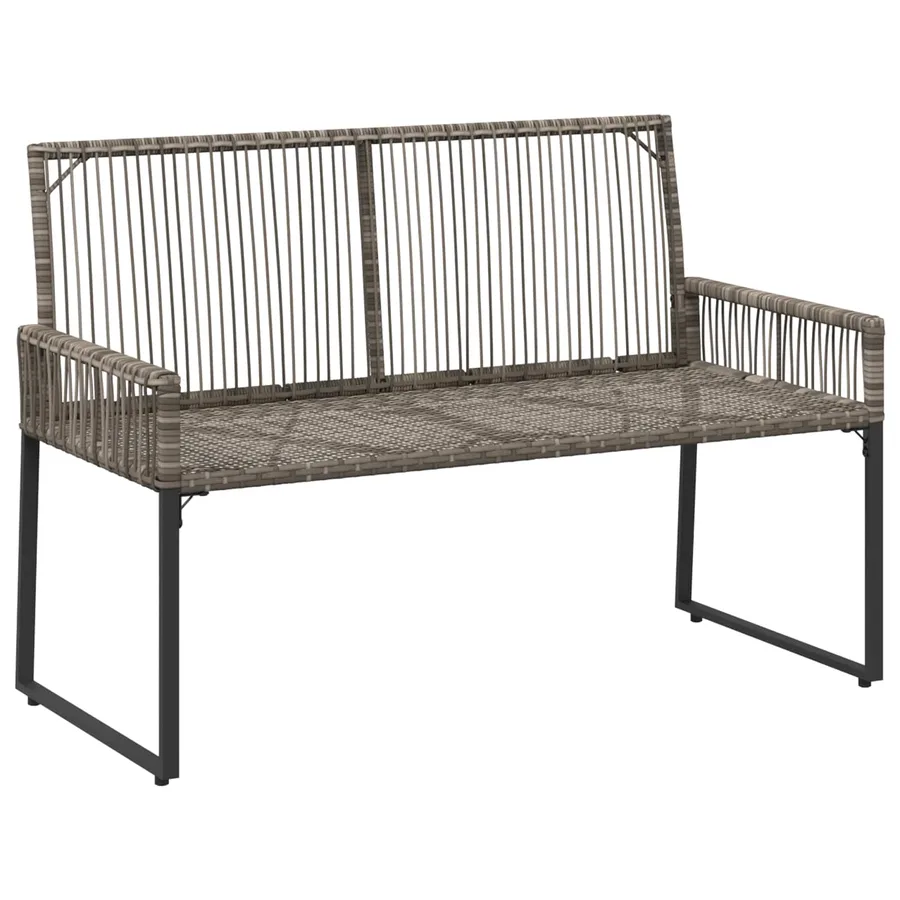 Ensemble de meubles d'extérieur 9 pcs Gris et bleu marine - 9