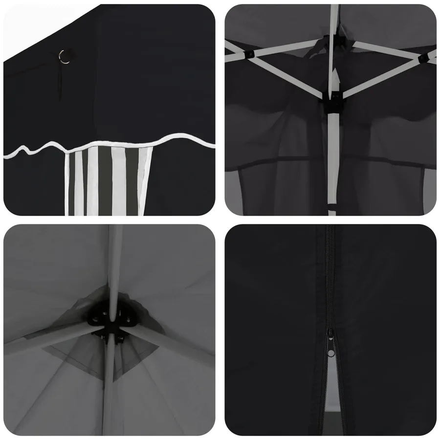 Tente de fête pop-up 575 x 288 x 245 cm Anthracite - 11