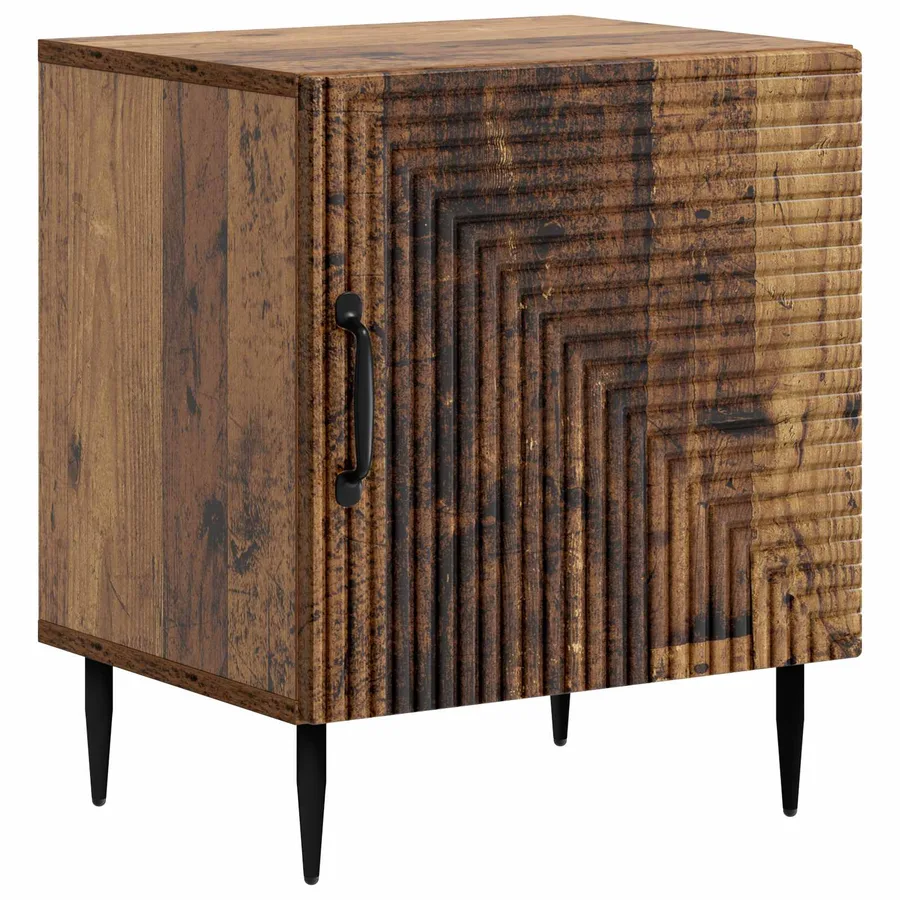Cabinet de chevet 2 pcs Bois ancien 43 x 34,5 x 50 cm - 5