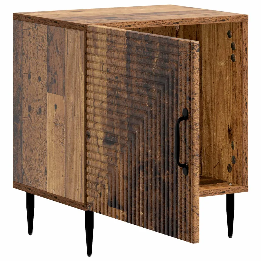 Cabinet de chevet 2 pcs Bois ancien 43 x 34,5 x 50 cm - 6