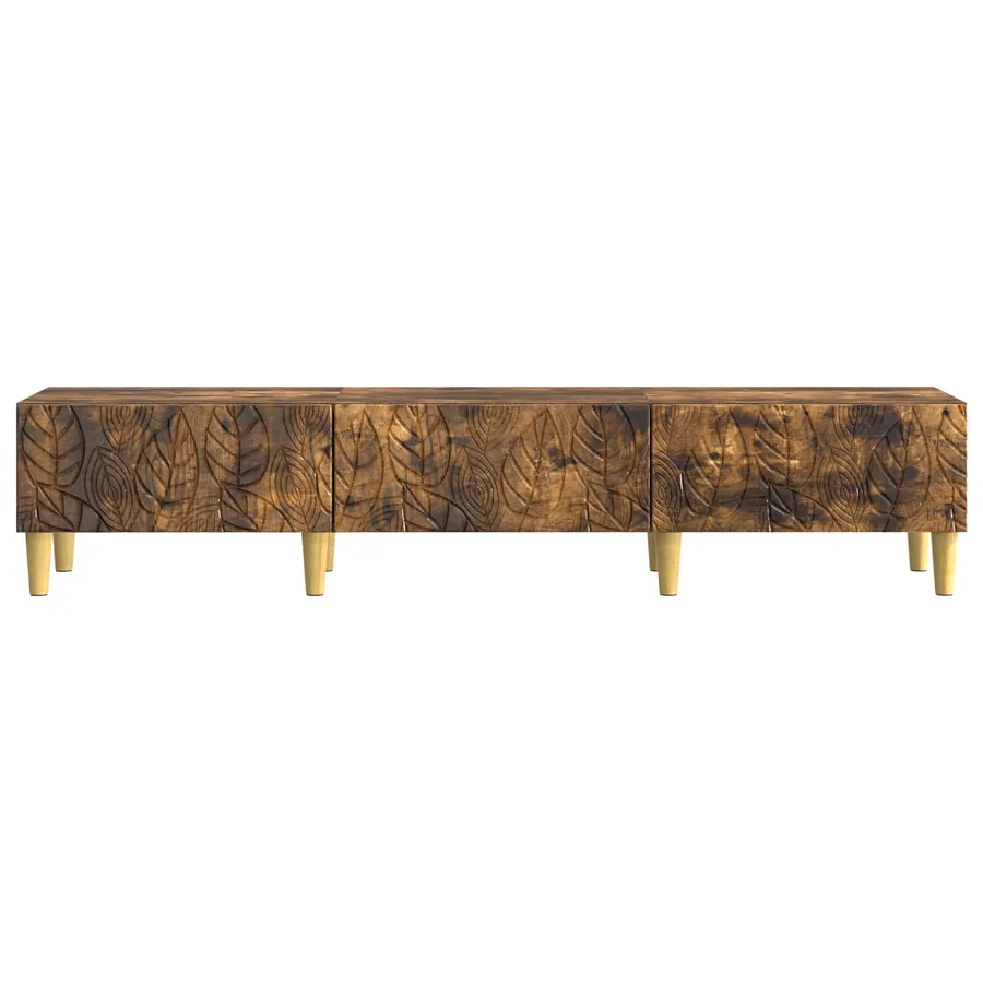 Meuble TV 147 x 34,5 x 30 cm Chêne fumé Bois d'ingénierie - 5