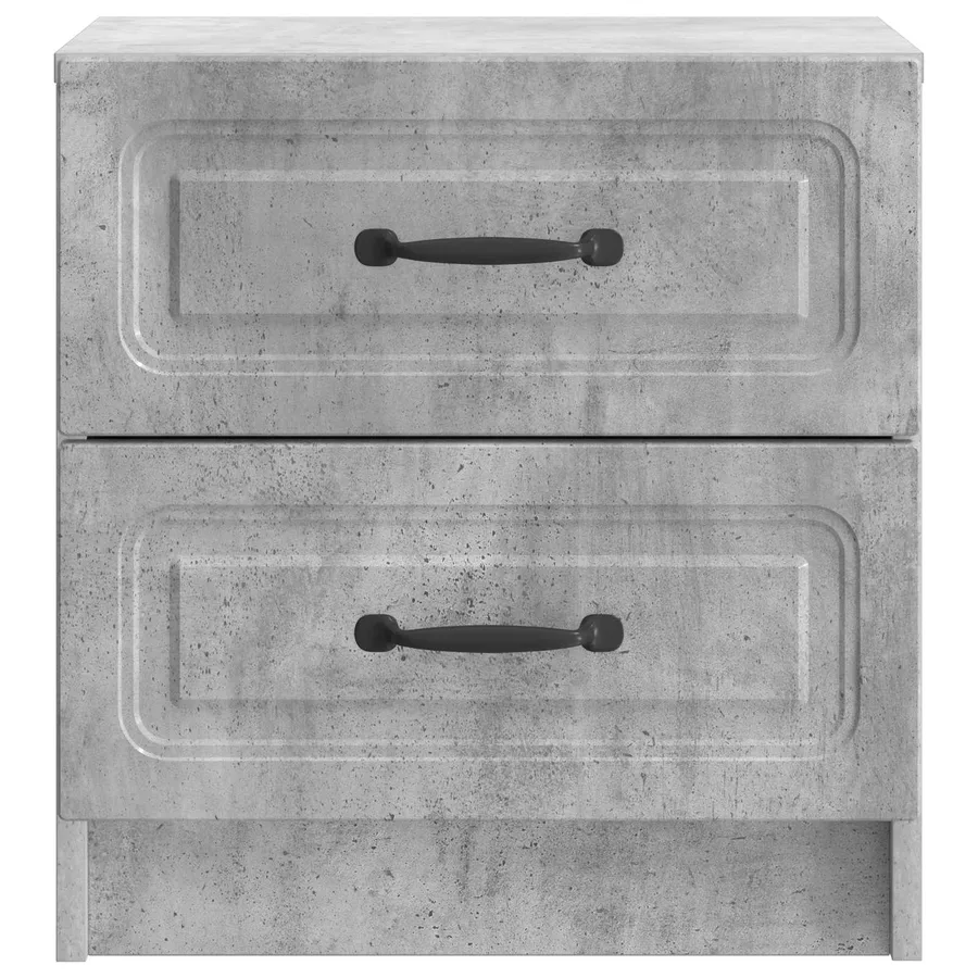 Cabinet de chevet avec tiroir Gris béton 43 x 34,5 x 44,5 cm - 5