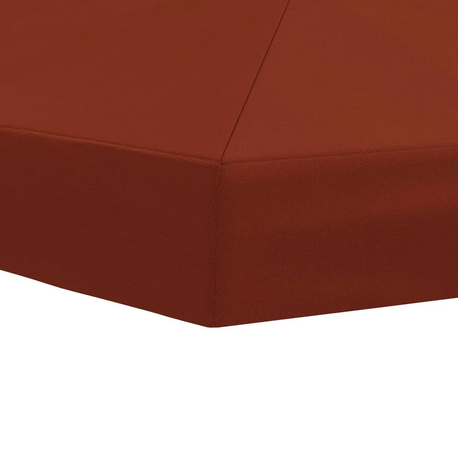 Housse de canopée de gazebo 6 x 3 m Terre cuite Polyester 190 - 5