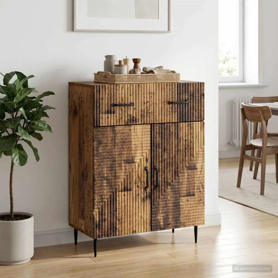 Buffet Bois ancien 66 x 34,5 x 89,5 cm Bois d'ingénierie