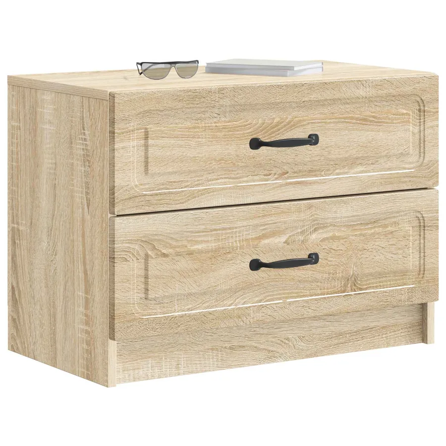 Cabinet de chevet avec tiroir Chêne Sonoma 62 x 34,5 x 44,5 cm - 3