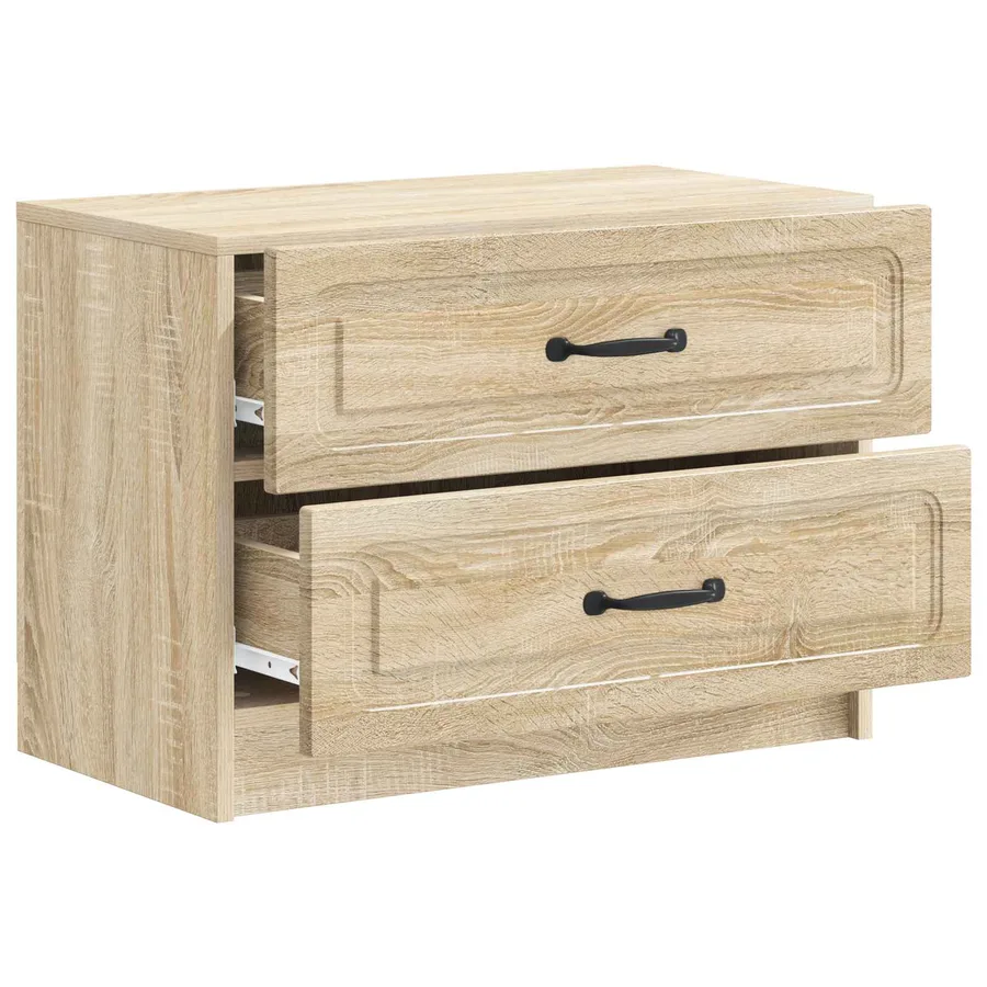 Cabinet de chevet avec tiroir Chêne Sonoma 62 x 34,5 x 44,5 cm - 4