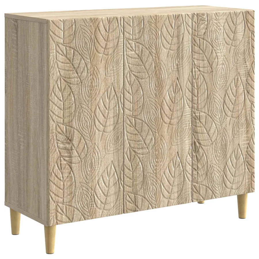 Buffet Chêne Sonoma 89 x 34,5 x 80 cm Bois d'ingénierie - 2
