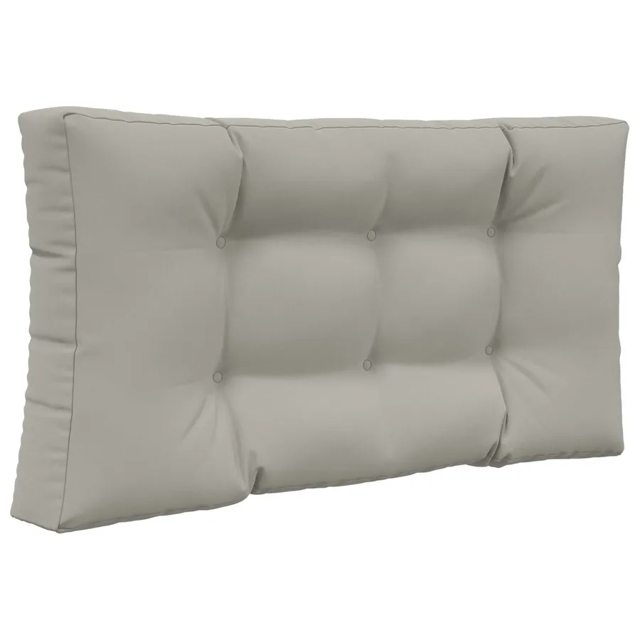 Coussin de canapé d'extérieur 3 pcs Gris Polyester - 5