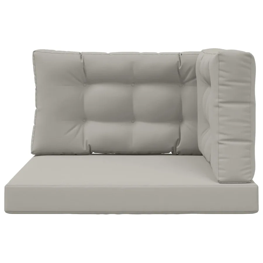 Coussin de canapé d'extérieur 3 pcs Gris Polyester - 6