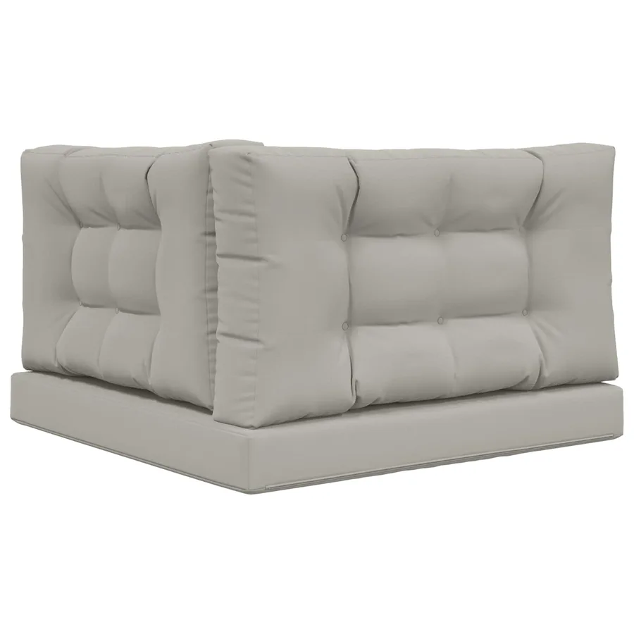 Coussin de canapé d'extérieur 3 pcs Gris Polyester - 7