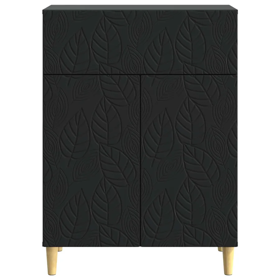 Buffet Noir 66 x 34,5 x 90 cm Bois d'ingénierie - 5