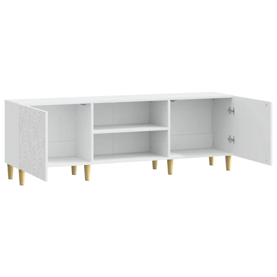 Meuble TV 150 x 31 x 50 cm Blanc Bois d'ingénierie - 4