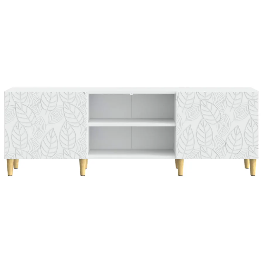 Meuble TV 150 x 31 x 50 cm Blanc Bois d'ingénierie - 5