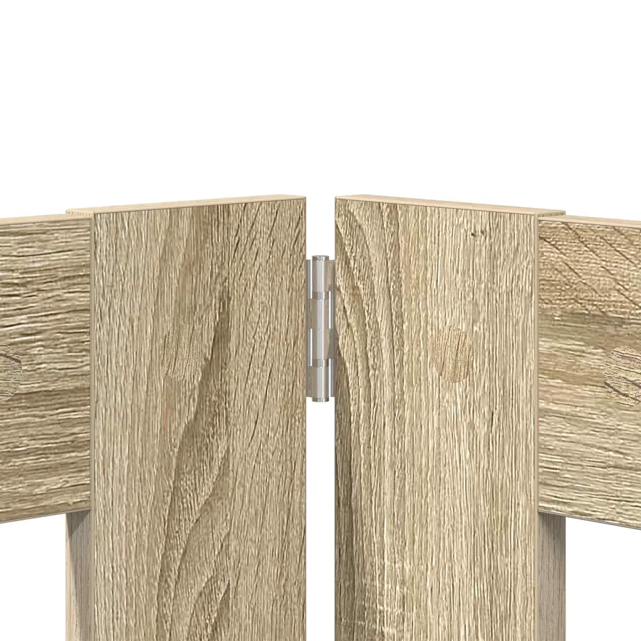 Porte de chien pliable avec supports 2 pcs Chêne Sonoma - 5