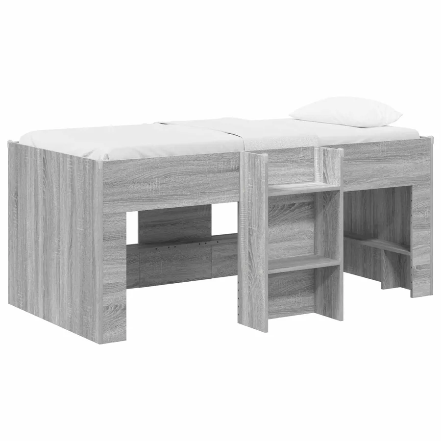 Cadre de Lit Élevé pour Enfants Sonoma gris 80 x 160 cm - 2