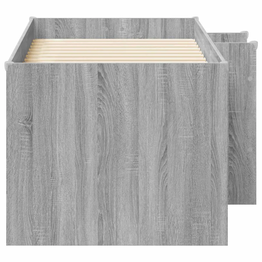 Cadre de Lit Élevé pour Enfants Sonoma gris 80 x 160 cm - 5