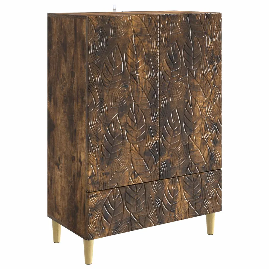 Buffet Chêne fumé 66 x 34,5 x 95 cm Bois d'ingénierie - 2