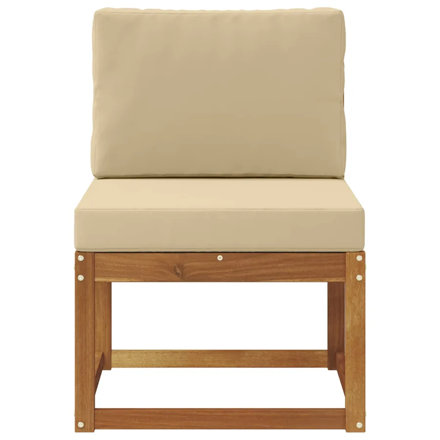 Sofa de milieu extérieur Bois d'Acacia Massif - 4