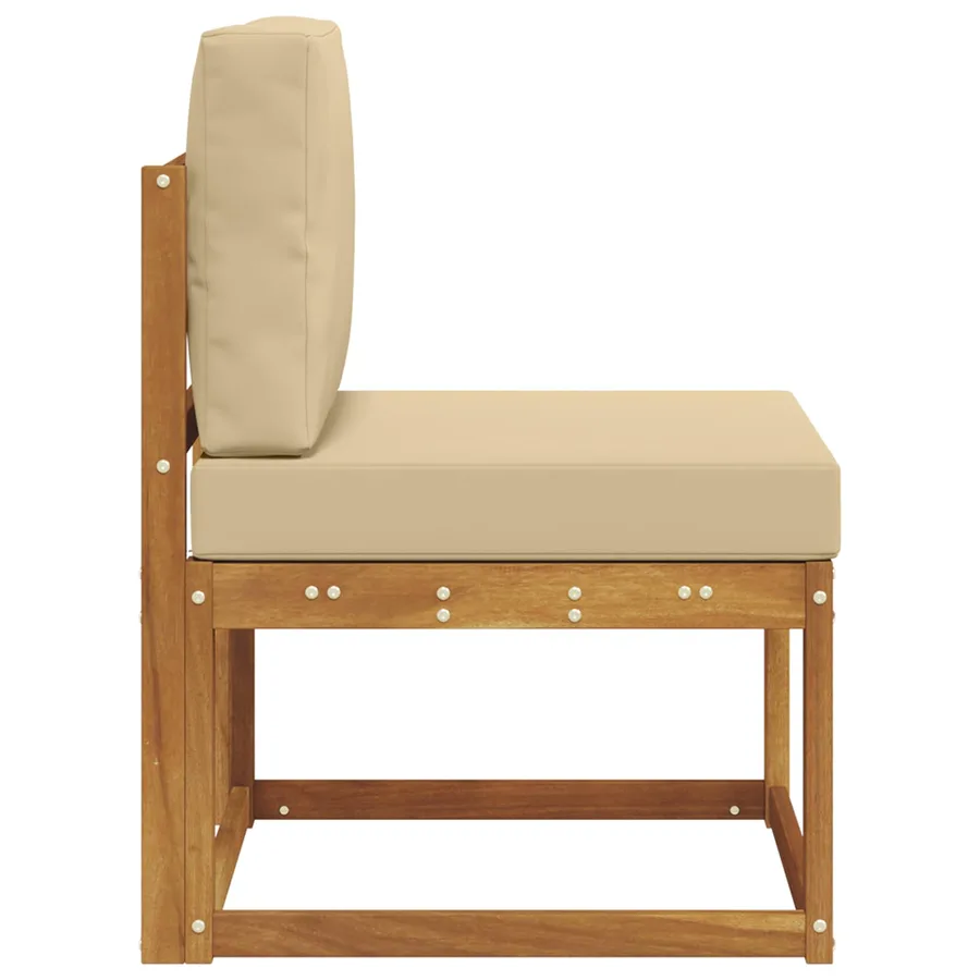Sofa de milieu extérieur Bois d'Acacia Massif - 5