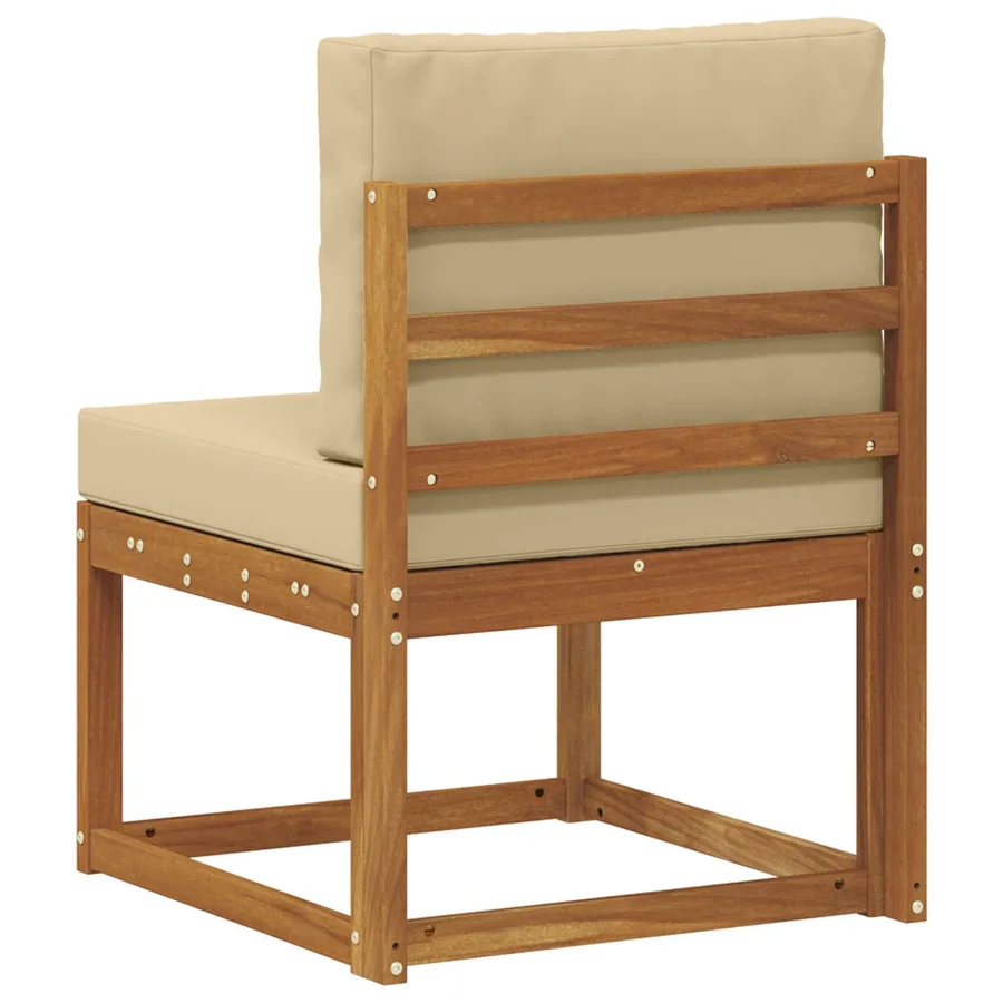 Sofa de milieu extérieur Bois d'Acacia Massif - 6