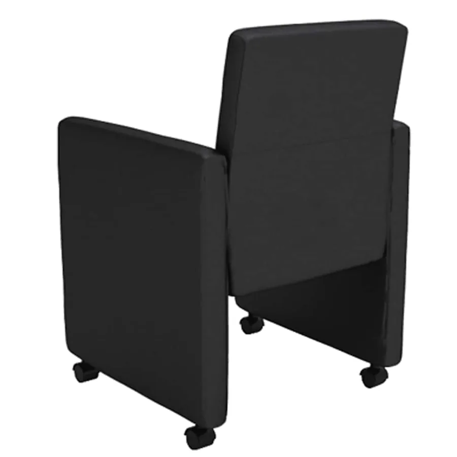 Chaises à manger lot de 6 noir similicuir - 4