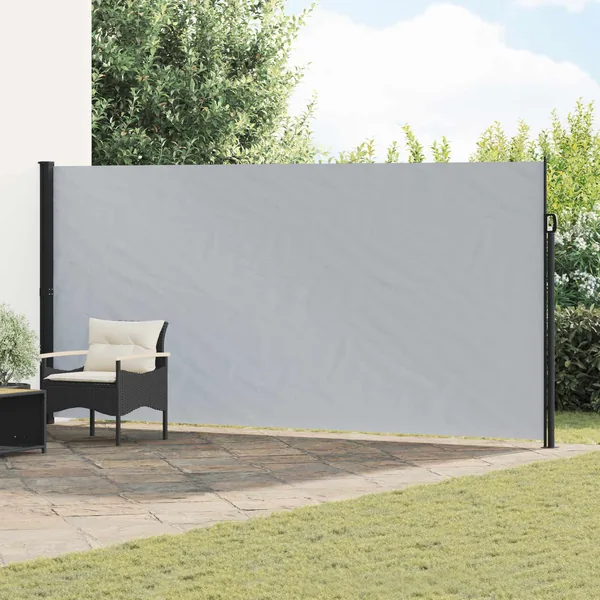 Store latéral rétractable Gris 600 x 180 cm Polyester