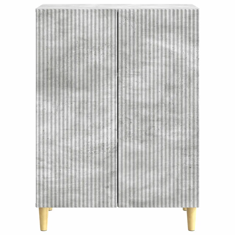 Buffet Gris béton 66 x 34,5 x 90 cm Bois d'ingénierie - 6