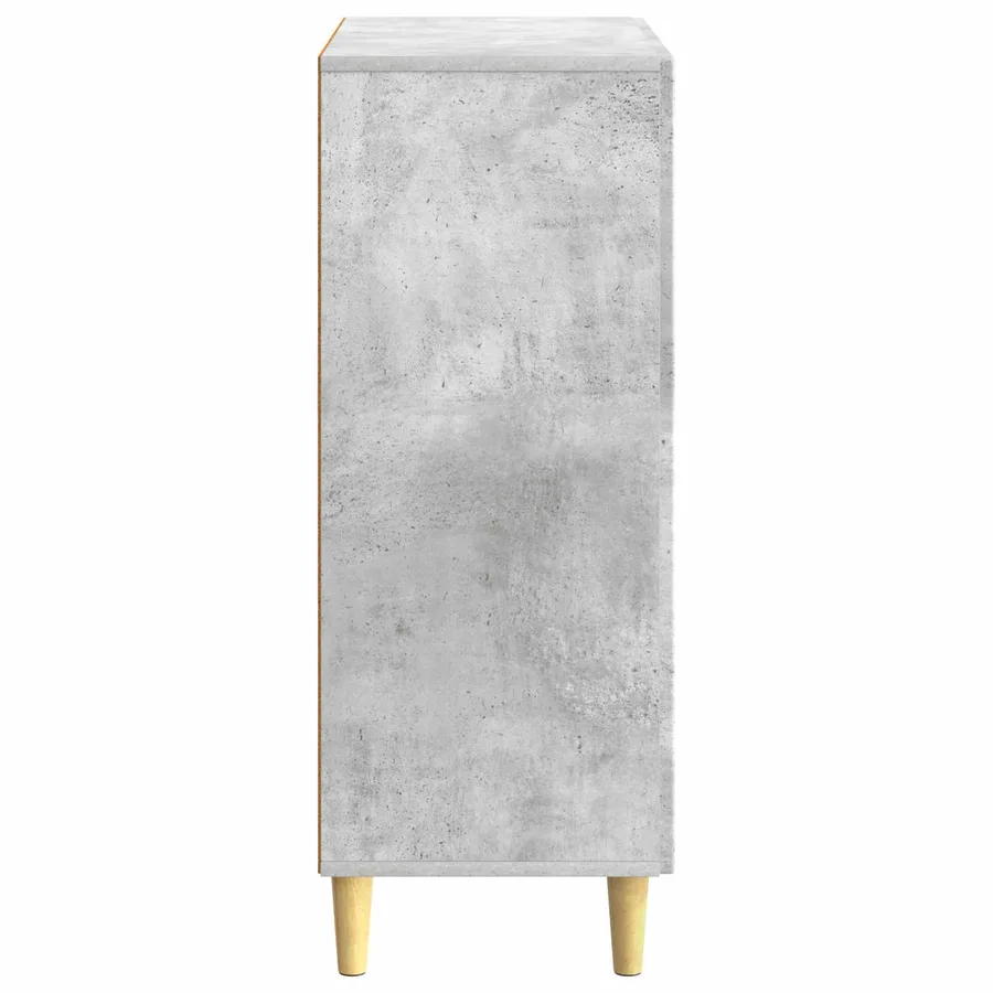 Buffet Gris béton 66 x 34,5 x 90 cm Bois d'ingénierie - 7