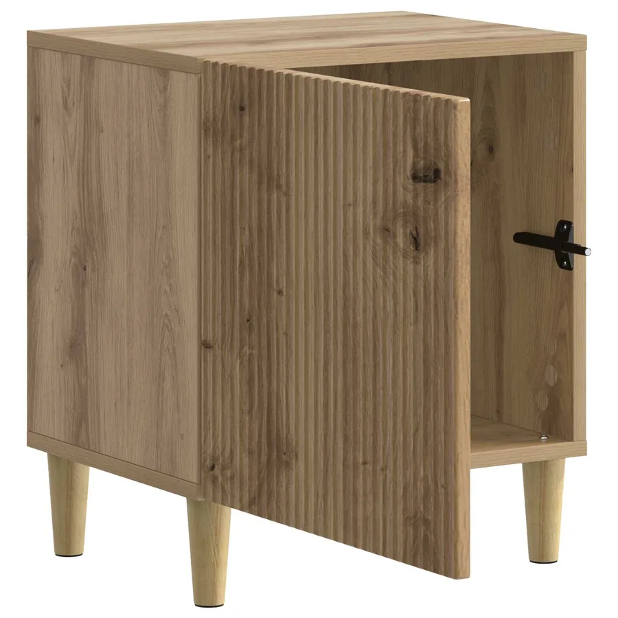 Cabinet de chevet Chêne artisanal 43 x 34,5 x 50 cm - 4