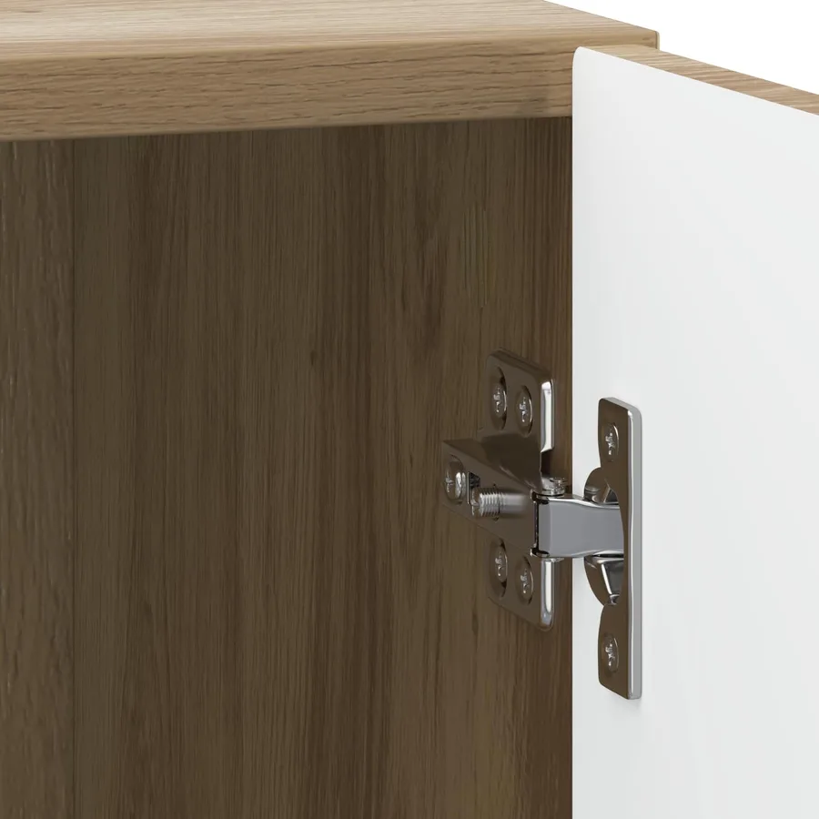 Cabinet de chevet Chêne artisanal 43 x 34,5 x 50 cm - 9