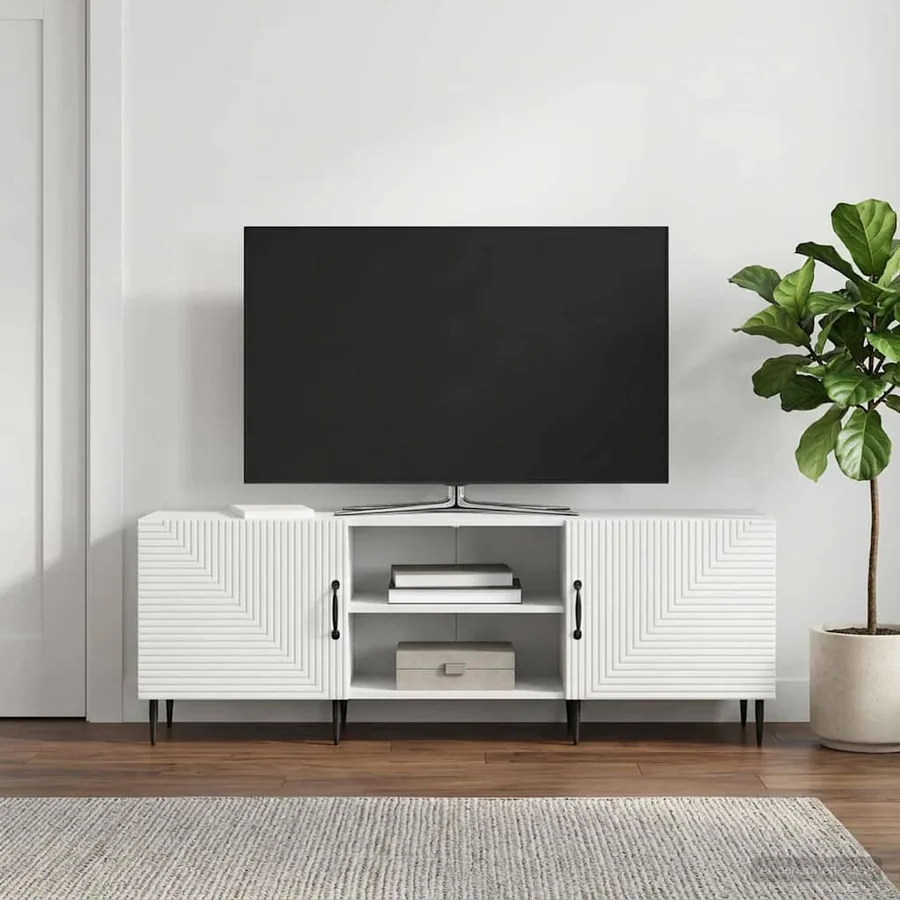 Meuble TV Blanc 150 x 31 x 50 cm Bois d'ingénierie