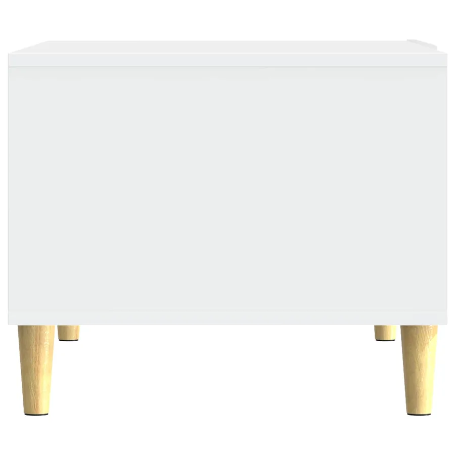 Table basse Blanc 90 x 50 x 40 cm Bois d'ingénierie - 5