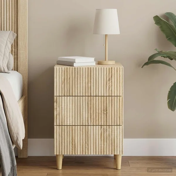 Cabinet de chevet avec tiroir Chêne Sonoma 43 x 41 x 66,5 cm